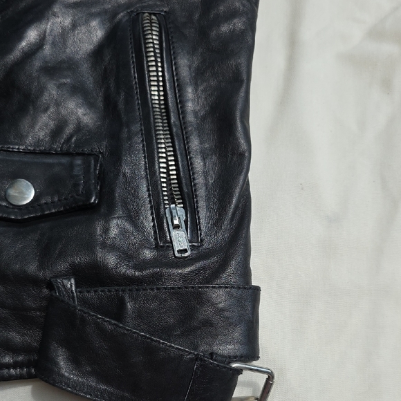 BLK DNM Black Leather Jacket - Picture 15 of 16